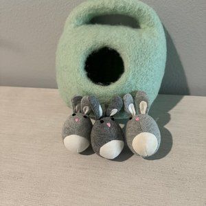 Lovevery "Bunnies in a Felt Burrow" from 'The Babbler' - 13, 14, 15 Months